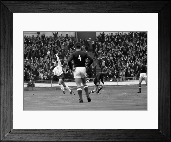 Framed Print : International Football match at Wembley Stadium. England 1 v Hungary 0 Framed Print : International Football match at Wembley Stadium. England 1 v Hungary 0