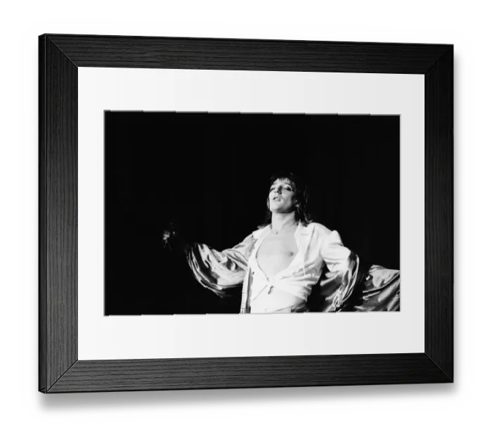 Framed Print : Rod Stewart performing on stage at the Odeon in Birmingham 30th November 1976 Framed Print : Rod Stewart performing on stage at the Odeon in Birmingham 30th November 1976