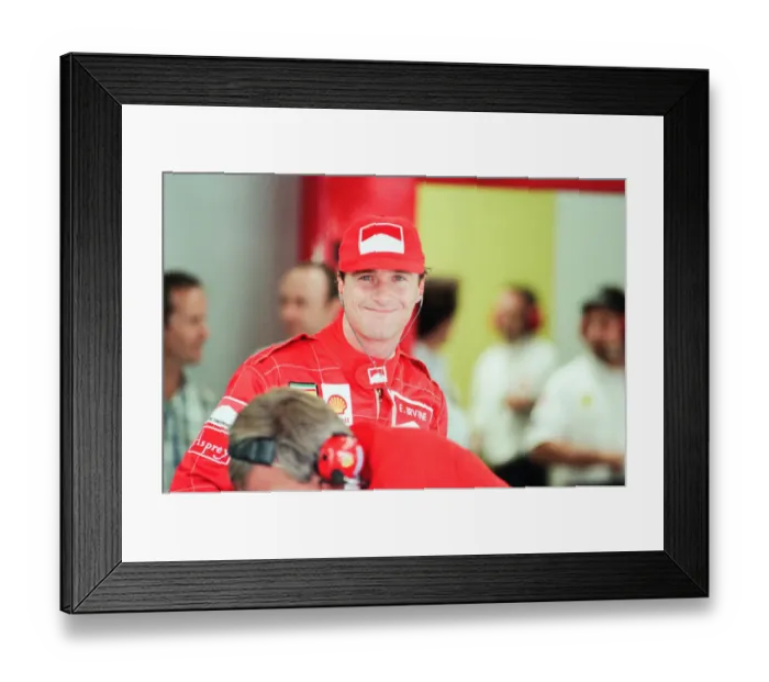 Framed Print : Eddie Irvine, Ferrari Motor Racing Driver, pictured at Qualifying session Framed Print : Eddie Irvine, Ferrari Motor Racing Driver, pictured at Qualifying session