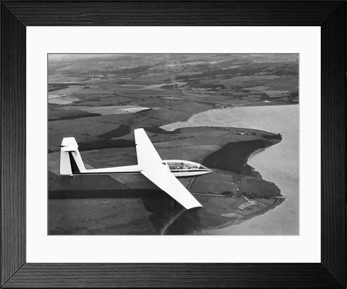 Framed Print : Gliding over Northumberland. 3rd July 1977