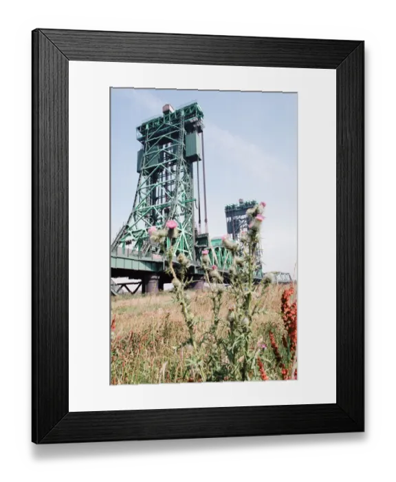 Framed Print : Tees Newport Bridge, Middlesbrough, 17th July 1989 Framed Print : Tees Newport Bridge, Middlesbrough, 17th July 1989