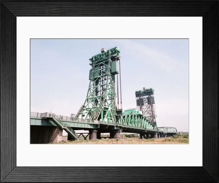 Framed Print : Tees Newport Bridge, Middlesbrough, 17th July 1989 Framed Print : Tees Newport Bridge, Middlesbrough, 17th July 1989