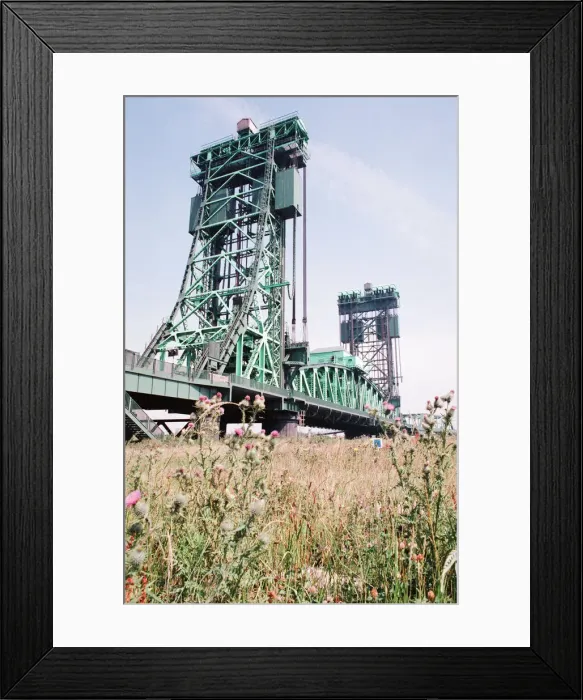 Framed Print : Tees Newport Bridge, Middlesbrough, 17th July 1989 Framed Print : Tees Newport Bridge, Middlesbrough, 17th July 1989