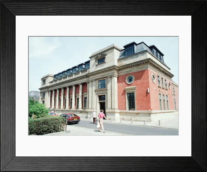 Framed Print : Central Library, Middlesbrough, 17th July 1989