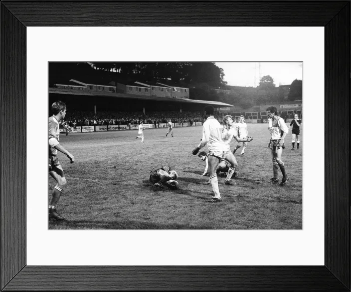 Framed Print : Bristol Rovers 1-2 Reading, Division Two league match at Eastville Stadium