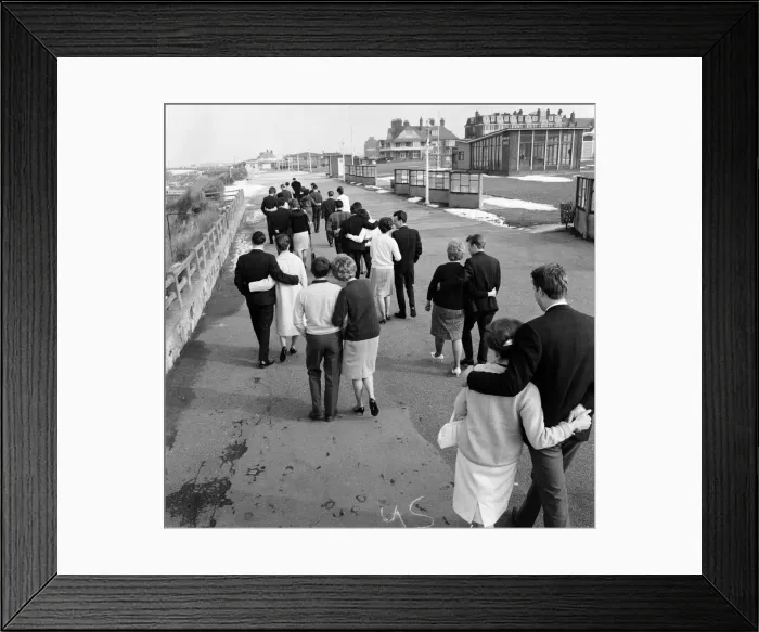 Framed Print : An after lunch walk on the promenade in the March sunshine Framed Print : An after lunch walk on the promenade in the March sunshine
