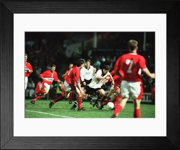 Framed Print : Port Vale 0 - 1 Middlesbrough, Division One match held at Vale Park. 24th April 1998 Framed Print : Port Vale 0 - 1 Middlesbrough, Division One match held at Vale Park. 24th April 1998