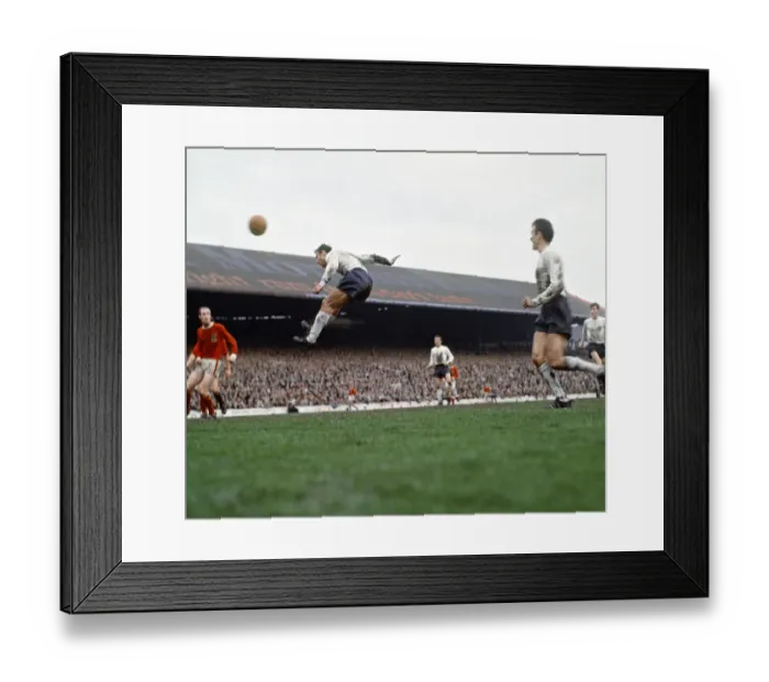 Framed Print : Wales v England British Championship international football match at Ninian Park Framed Print : Wales v England British Championship international football match at Ninian Park
