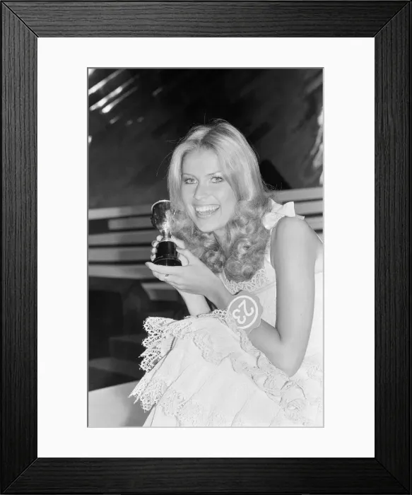 Framed Print : Dagmar Winkler, Miss Germany, Miss World Contestant, voted Miss Photogenic, pictured during rehearsals, London, 16th November 1977