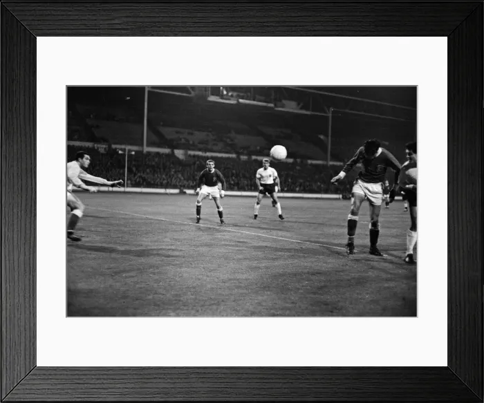 Framed Print : British Home Championship match at Wembley Stadium. England 2 v Wales 1 Framed Print : British Home Championship match at Wembley Stadium. England 2 v Wales 1
