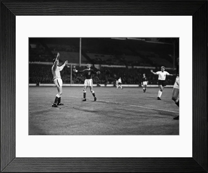 Framed Print : British Home Championship match at Wembley Stadium. England 2 v Wales 1 Framed Print : British Home Championship match at Wembley Stadium. England 2 v Wales 1