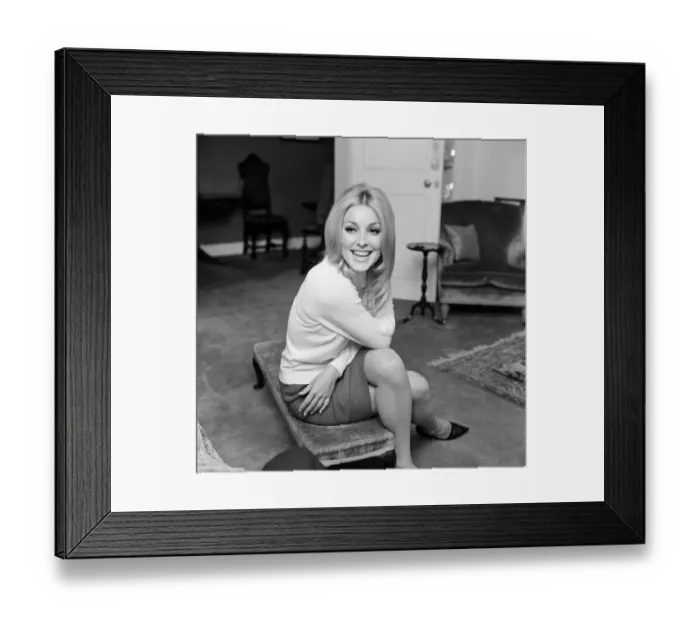 Framed Print : Sharon Tate, Actress and Model, aged 22 years old, pictured at her apartment in Belgravia