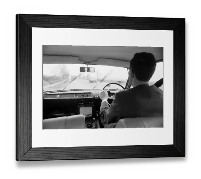 Framed Print : Triumph 2000 Automobile, Road Test, Reading Berkshire, 16th February 1968 Framed Print : Triumph 2000 Automobile, Road Test, Reading Berkshire, 16th February 1968