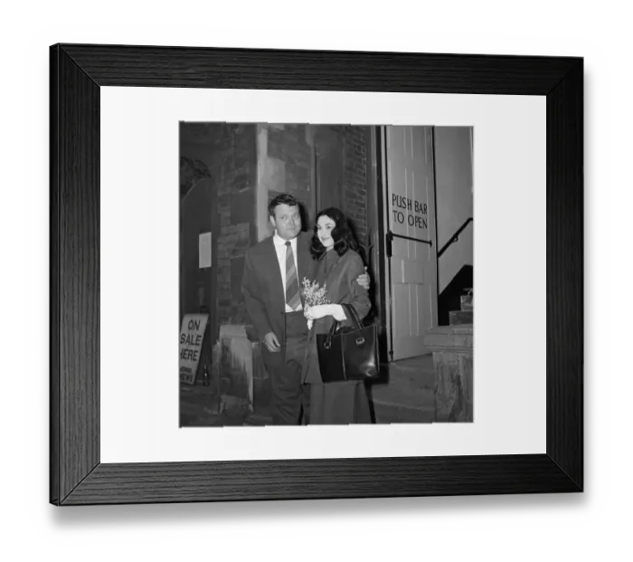 Framed Print : Orson Welles marries Paola Mori at Caxton Hall at 8. 30am. 8th May 1955 Framed Print : Orson Welles marries Paola Mori at Caxton Hall at 8. 30am. 8th May 1955