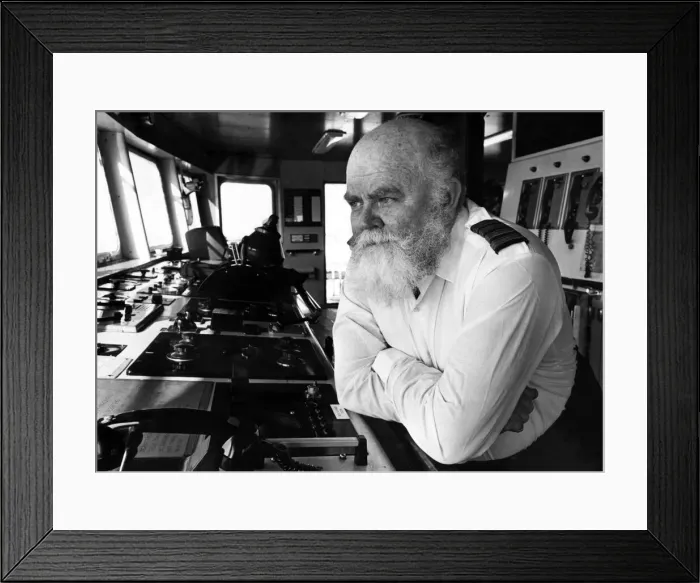 Framed Print : Captain Ian North of the Atlantic Conveyor, a British merchant navy ship Framed Print : Captain Ian North of the Atlantic Conveyor, a British merchant navy ship