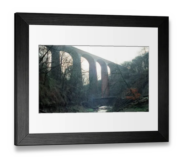 Framed Print : Saltburn Viaduct, Skelton Beck, Tees Valley, 25th March 1991