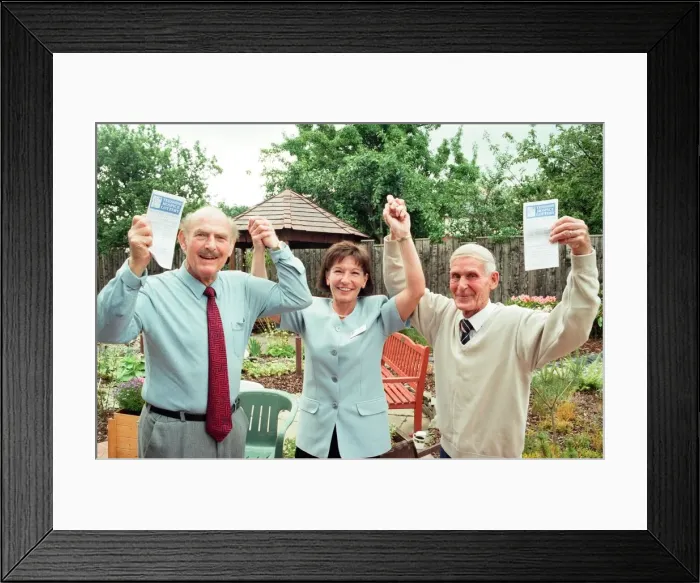 Framed Print : Teesside Hospice enlisted the help of Boro FC greats Wilf Mannion
