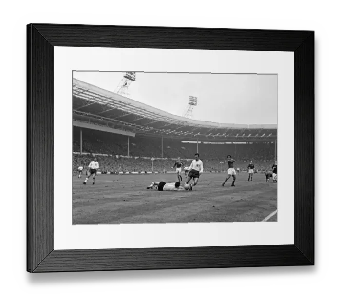 Framed Print : England v Rest of the World Fifa XI at Wembley Stadium to celebrate 100 years of