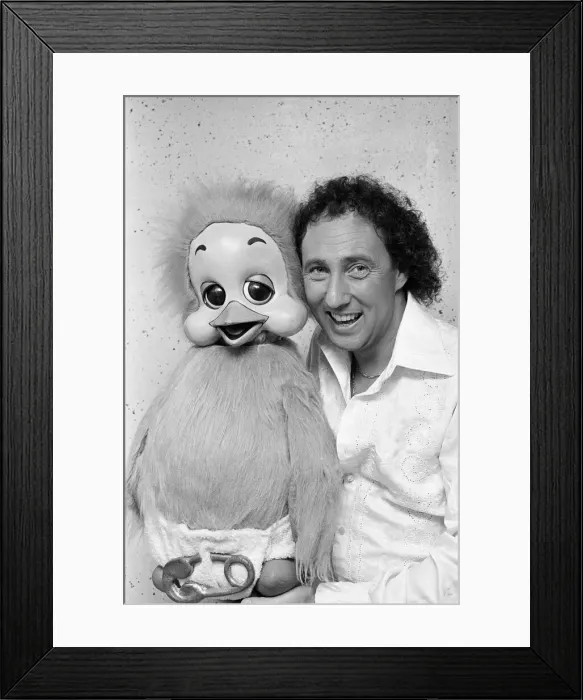 Framed Print : Keith Harris, ventriloquist and dummy, Orville the Duck, 8th June 1983 Framed Print : Keith Harris, ventriloquist and dummy, Orville the Duck, 8th June 1983