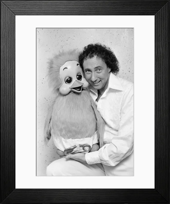 Framed Print : Keith Harris, ventriloquist and dummy, Orville the Duck, 8th June 1983 Framed Print : Keith Harris, ventriloquist and dummy, Orville the Duck, 8th June 1983