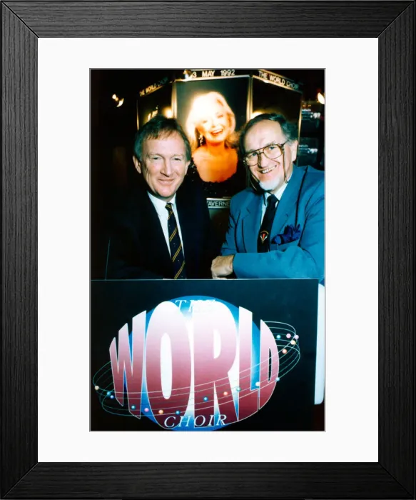 Framed Print : The launch of the Cor World Choir event to be held at Cardiff Arms Park on the 23rd May Framed Print : The launch of the Cor World Choir event to be held at Cardiff Arms Park on the 23rd May