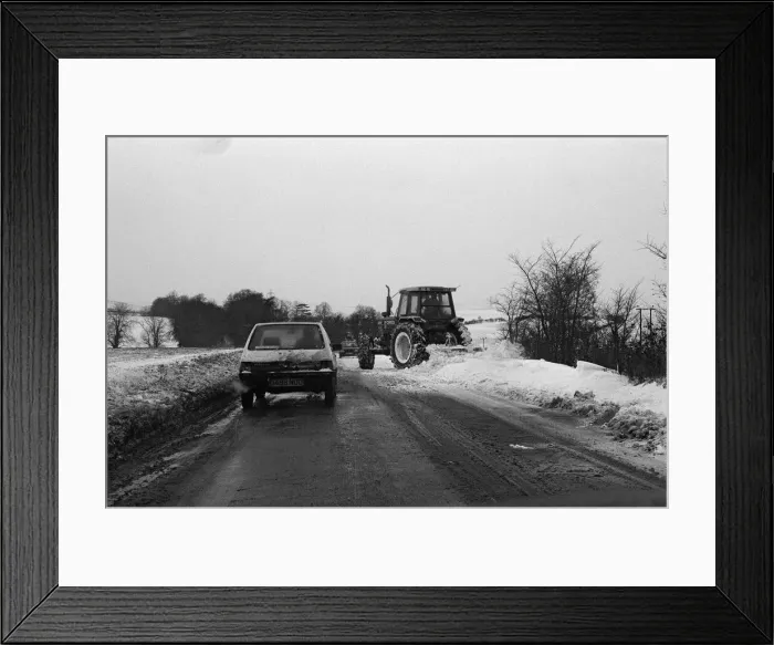 Framed Print : Snow in Berkshire. 15th January 1987 Framed Print : Snow in Berkshire. 15th January 1987