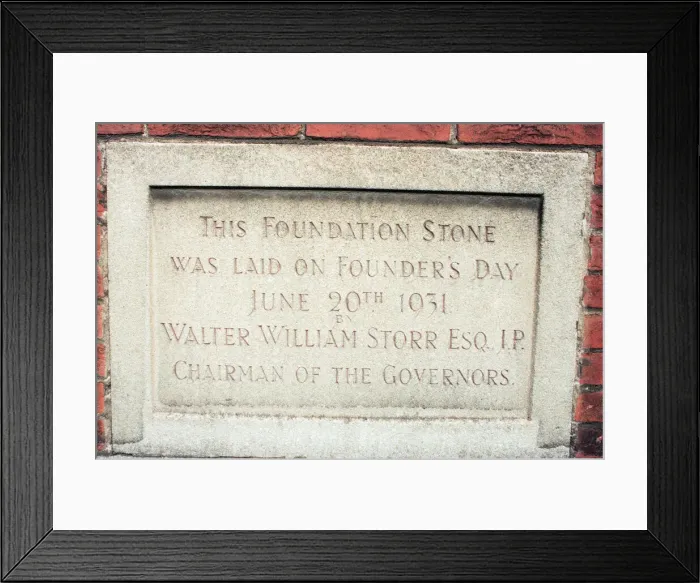 Framed Print : Plaque at Memorial Hall, Coatham Road, Redcar, Cleveland, 3rd October 1997 Framed Print : Plaque at Memorial Hall, Coatham Road, Redcar, Cleveland, 3rd October 1997
