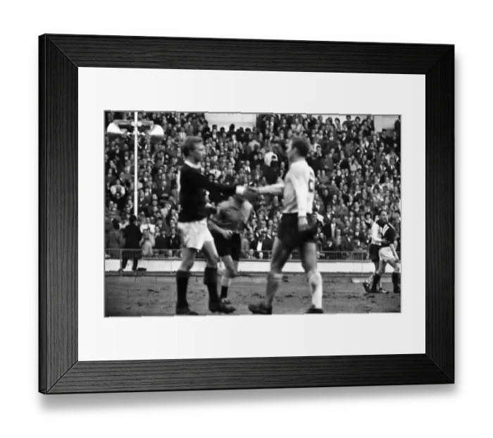 Framed Print : England v Scotland international football match at Wembley Stadium Framed Print : England v Scotland international football match at Wembley Stadium