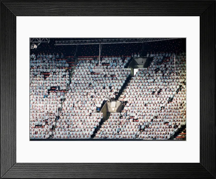 Framed Print : Cor World Choir concert at Cardiff Arms Park, 29th May 1993
