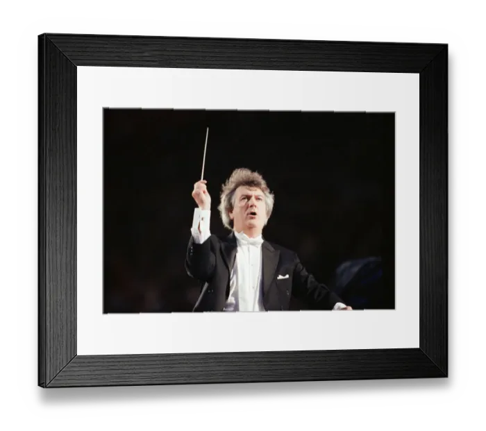 Framed Print : Conductor Owain Arwel Hughes at the Cor World Choir concert at Cardiff Arms Park Framed Print : Conductor Owain Arwel Hughes at the Cor World Choir concert at Cardiff Arms Park