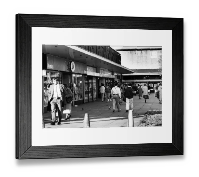 Framed Print : The Forum Shopping Centre, Segedunum Way, Wallsend, Tyne and Wear, 16th November 1989 Framed Print : The Forum Shopping Centre, Segedunum Way, Wallsend, Tyne and Wear, 16th November 1989