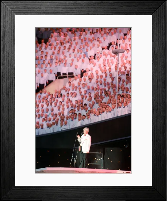 Framed Print : Cor World Choir concert at Cardiff Arms Park, 29th May 1993 Framed Print : Cor World Choir concert at Cardiff Arms Park, 29th May 1993