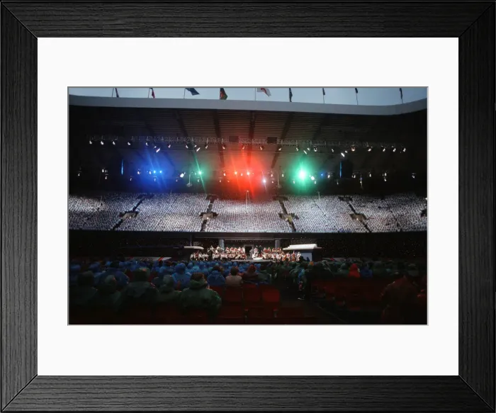 Framed Print : Cor World Choir concert at Cardiff Arms Park, 29th May 1993 Framed Print : Cor World Choir concert at Cardiff Arms Park, 29th May 1993