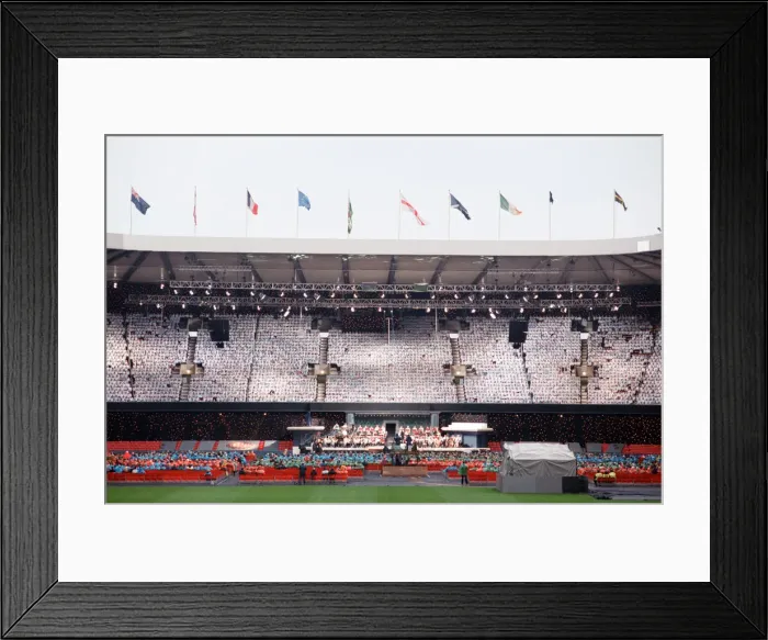 Framed Print : Cor World Choir concert at Cardiff Arms Park, 29th May 1993 Framed Print : Cor World Choir concert at Cardiff Arms Park, 29th May 1993