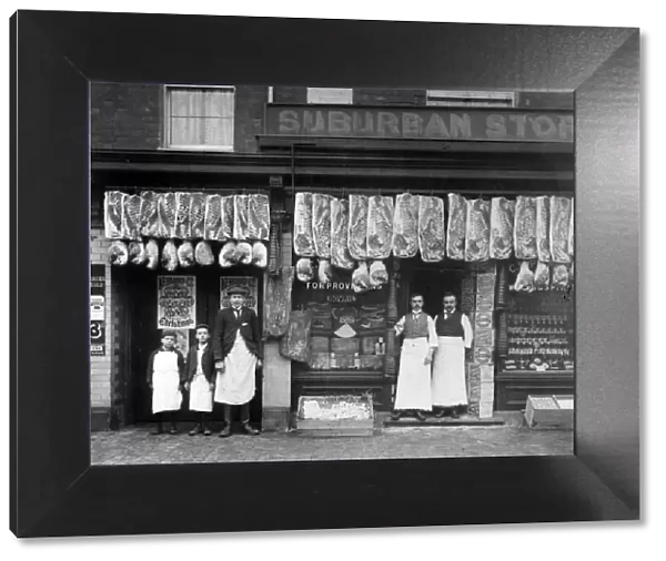 Suburban Stores, a shop in Birmingham. Circa 1900