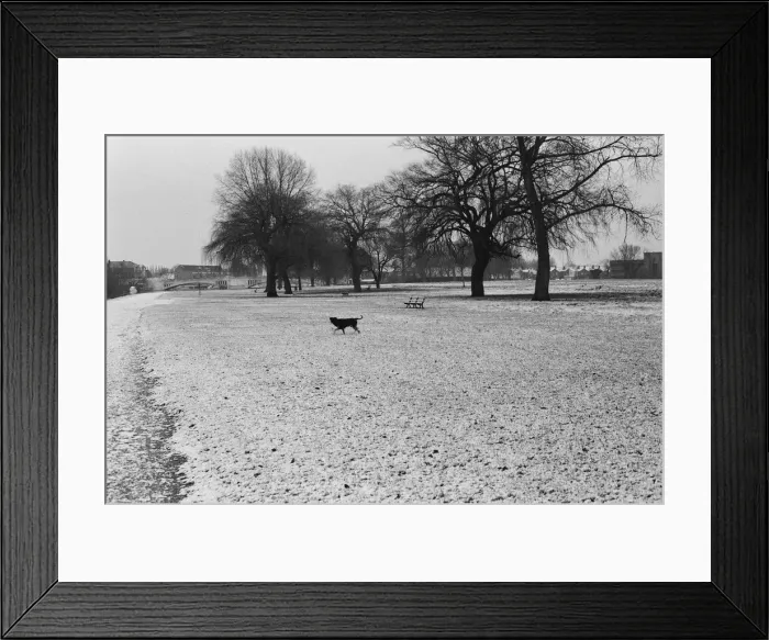Framed Print : Snow scenes in Berkshire. December 1979 Framed Print : Snow scenes in Berkshire. December 1979