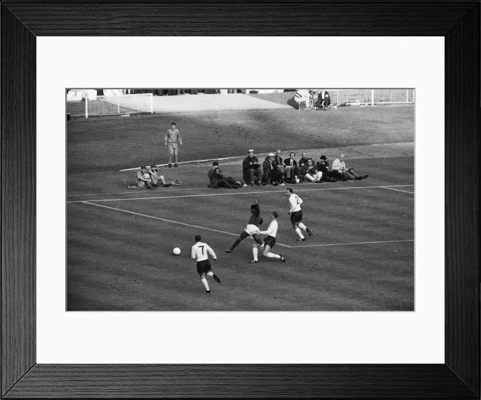 Framed Print : 1966 World Cup Semi Final at Wembley Stadium. England 2 v Portugal 1 Framed Print : 1966 World Cup Semi Final at Wembley Stadium. England 2 v Portugal 1
