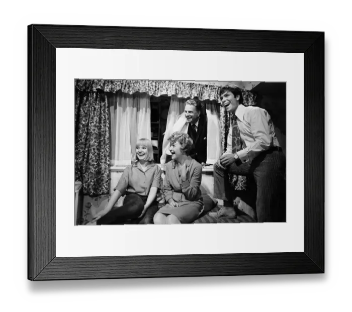 Framed Print : Billy Graham visits Goldhawk Studios, where the film Two a Penny was being made Framed Print : Billy Graham visits Goldhawk Studios, where the film Two a Penny was being made
