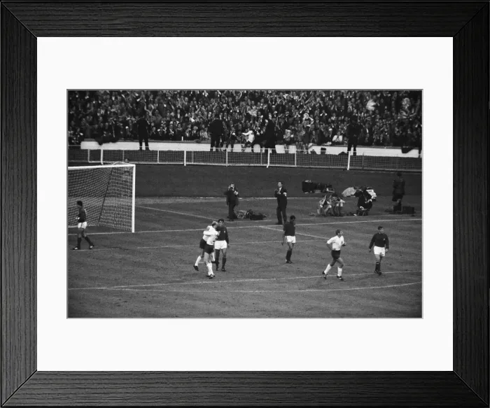Framed Print : 1966 World Cup Semi Final at Wembley Stadium. England 2 v Portugal 1 Framed Print : 1966 World Cup Semi Final at Wembley Stadium. England 2 v Portugal 1