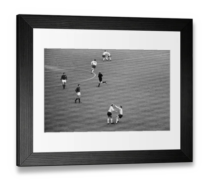 Framed Print : 1966 World Cup Semi Final at Wembley Stadium. England 2 v Portugal 1 Framed Print : 1966 World Cup Semi Final at Wembley Stadium. England 2 v Portugal 1