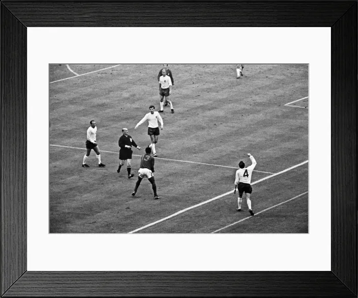 Framed Print : 1966 World Cup Semi Final at Wembley Stadium. England 2 v Portugal 1 Framed Print : 1966 World Cup Semi Final at Wembley Stadium. England 2 v Portugal 1