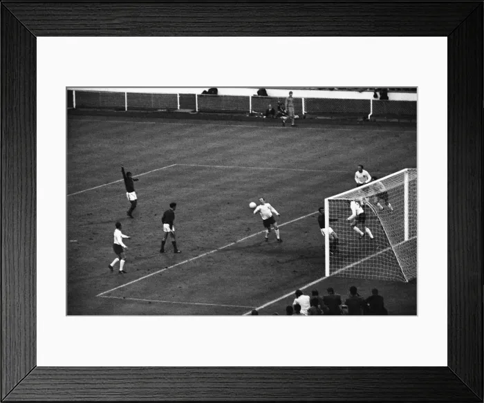 Framed Print : 1966 World Cup Semi Final at Wembley Stadium. England 2 v Portugal 1 Framed Print : 1966 World Cup Semi Final at Wembley Stadium. England 2 v Portugal 1