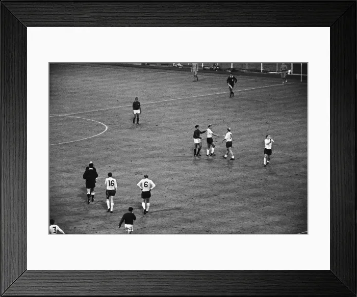 Framed Print : 1966 World Cup Semi Final at Wembley Stadium. England 2 v Portugal 1 Framed Print : 1966 World Cup Semi Final at Wembley Stadium. England 2 v Portugal 1