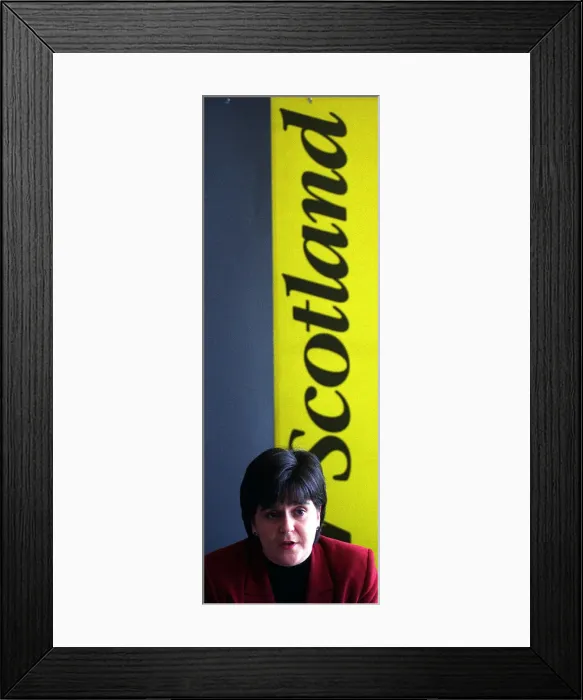 Framed Print : Nicola Sturgeon May 1998 the SNP vice-convenor for publicity at the launch of the SNP