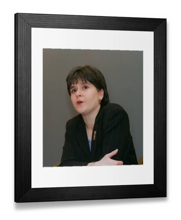 Framed Print : SNP member Nicola Sturgeon 1998