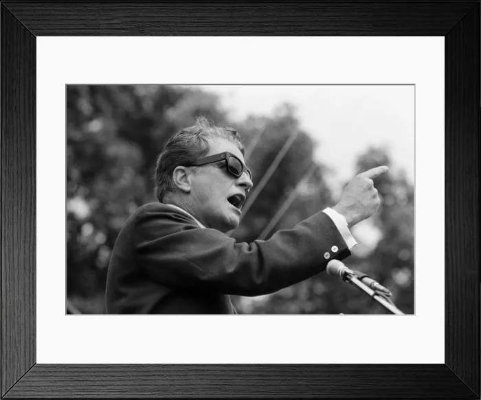 Framed Print : Billy Graham took to the open-air today for a short meeting in Hyde Park adjacent to