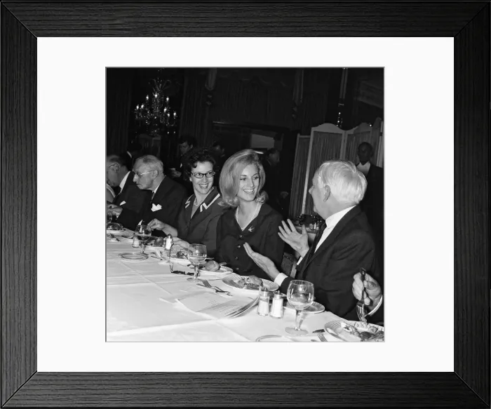 Framed Print : Billy Grahams daughter Anne at Foyles Literacy Luncheon held in the Dorchester