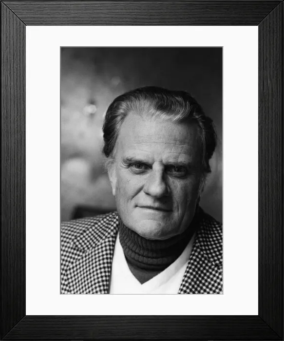 Framed Print : Evangelist Billy Graham in Oxford. 31st January 1980