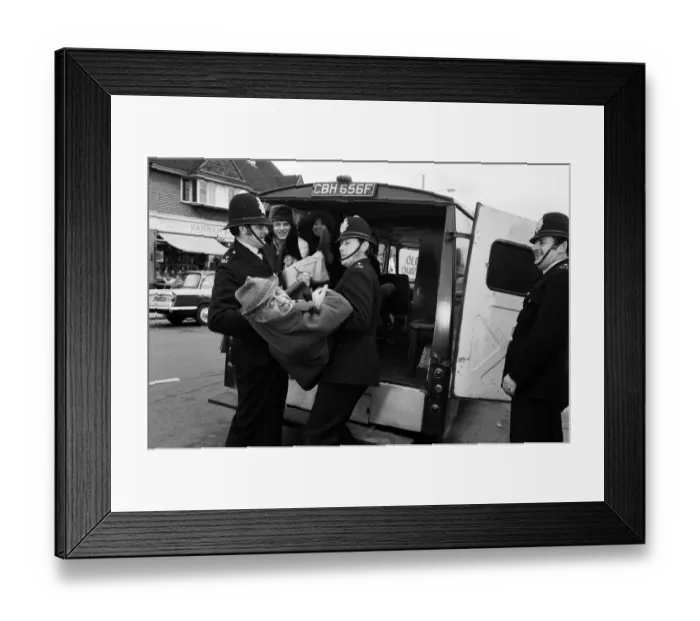 Framed Print : Filming of the episode A Rolls By Any other Name