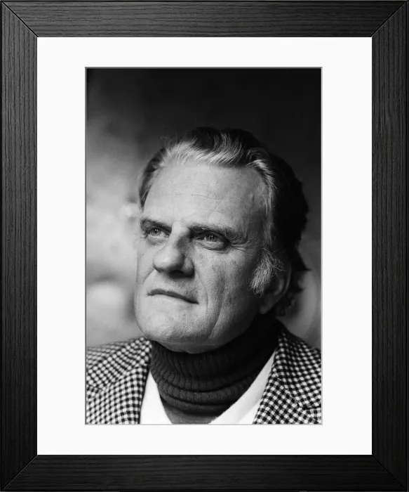 Framed Print : Evangelist Billy Graham in Oxford. 31st January 1980 Framed Print : Evangelist Billy Graham in Oxford. 31st January 1980
